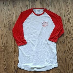 Under Armour Project Rock 3/4 Tshirt Red & White